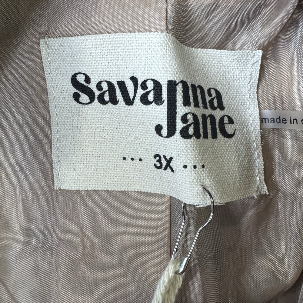 Savanna Jane 3X Leopard Faux Fur Coat Plus Size Open Front Plush Jacket NWT - Picture 3 of 9